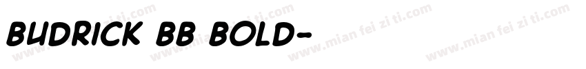 Budrick BB Bold字体转换